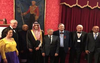International Organization of Peace and Social Justice Presents Award to Abdullatif Al Fozan